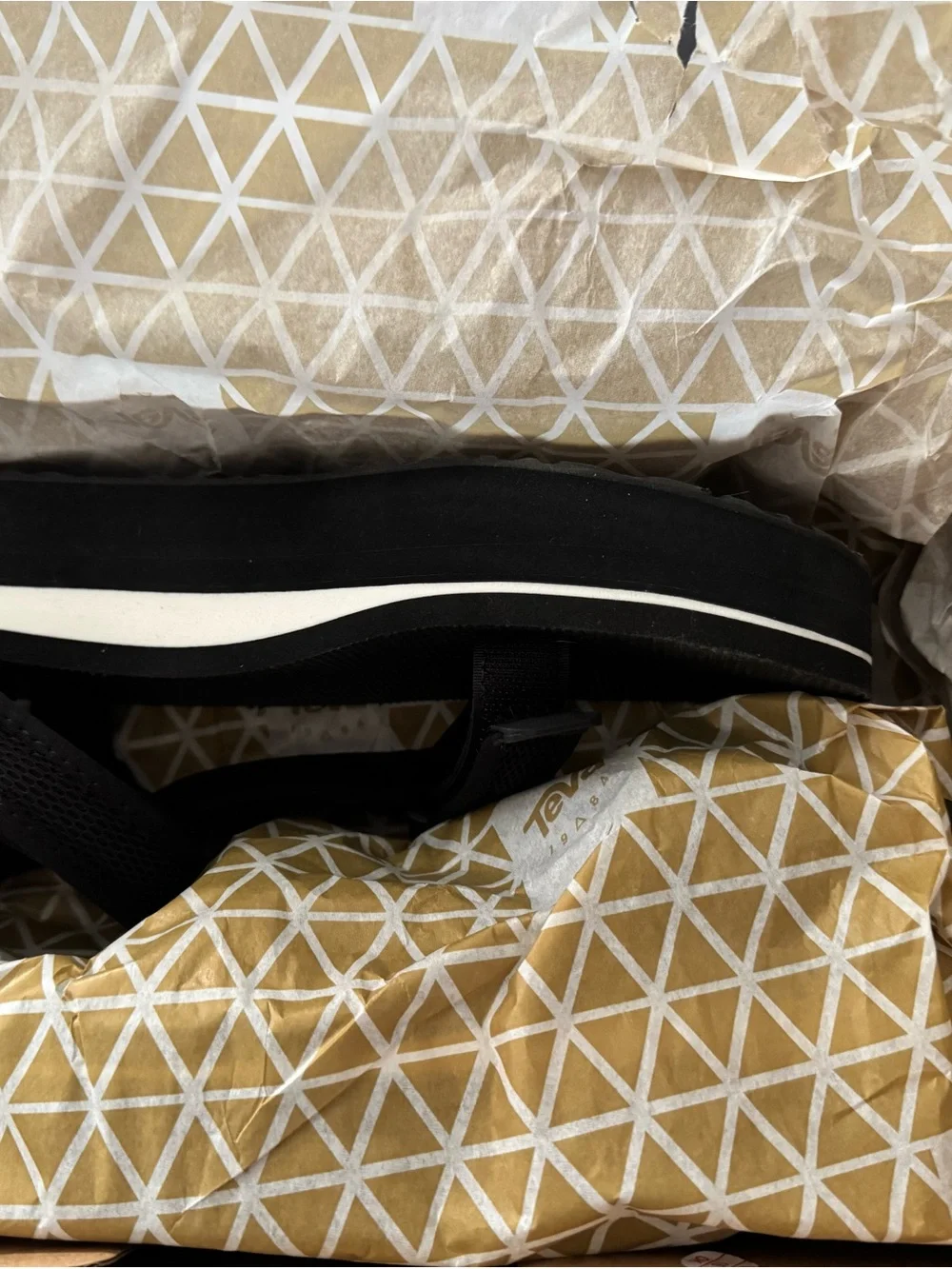 Teva Black Platform Mesh Sandal